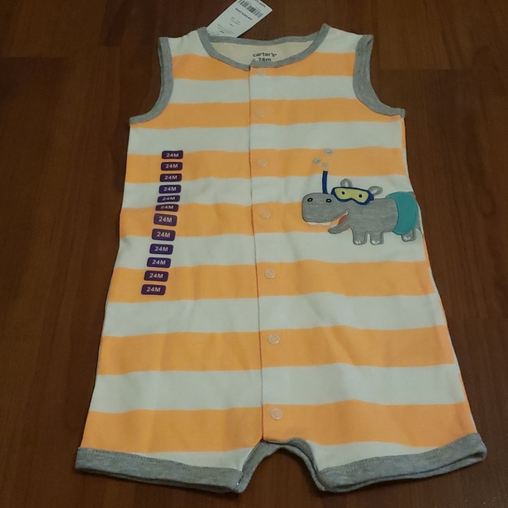 NWT Carter's button up one piece